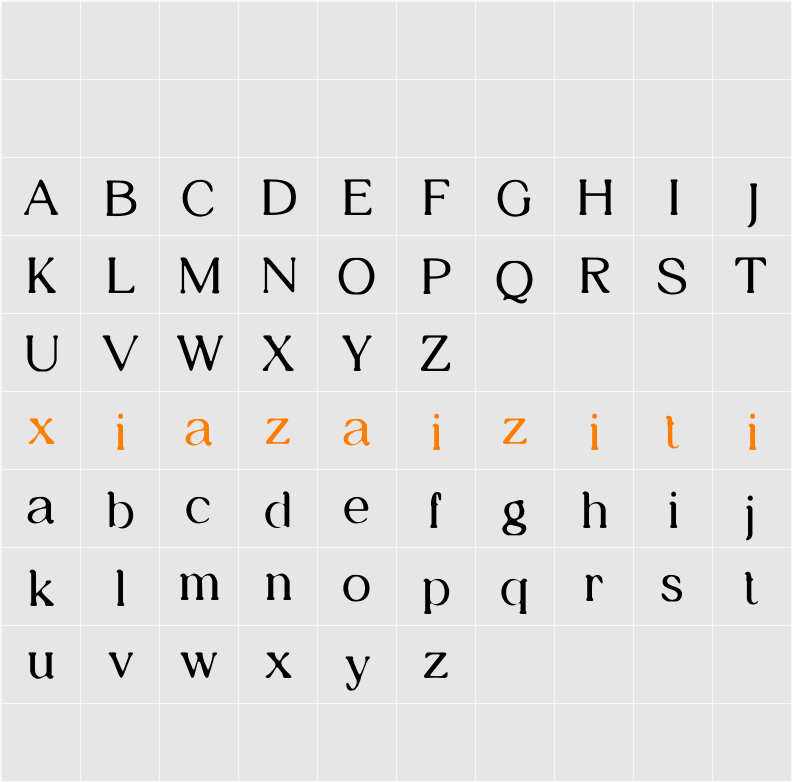 Chilia Blur Demo 字符映射表