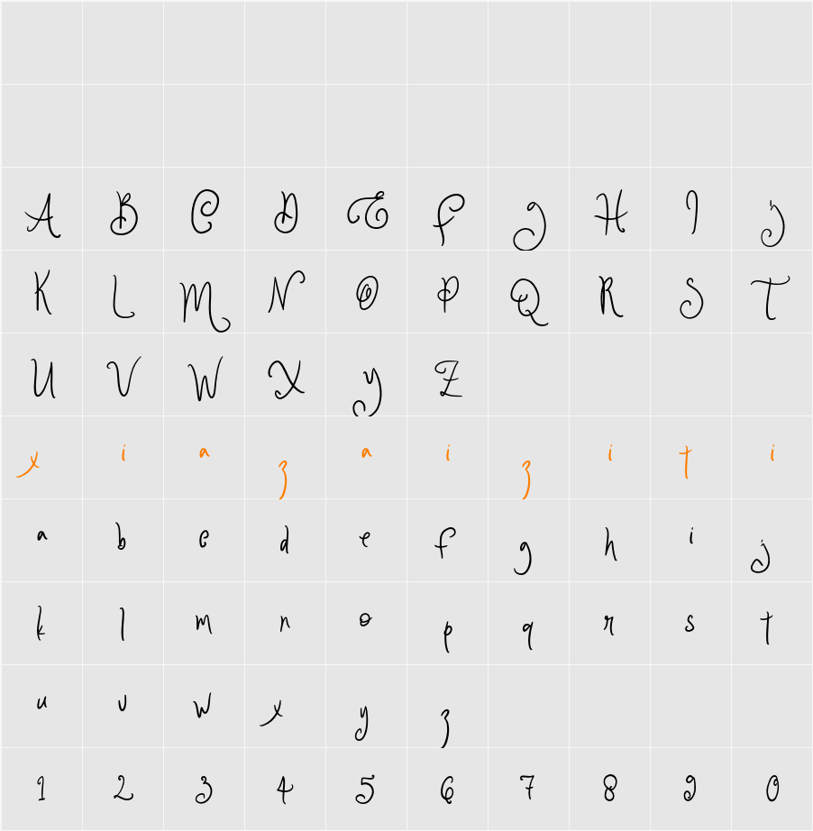 Demo Friday Breakpast 字符映射表