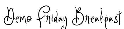 Demo Friday Breakpast