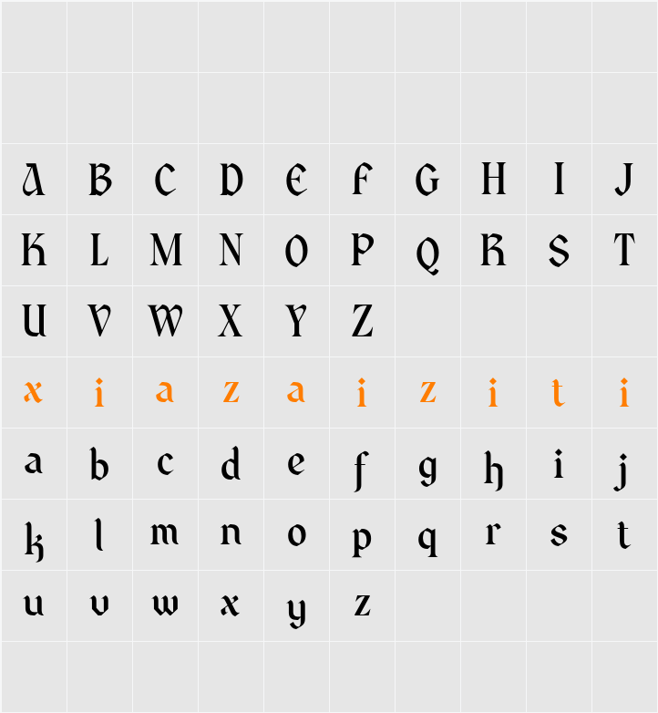 CS Branco Demo 字符映射表