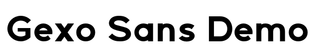 Gexo Sans Demo