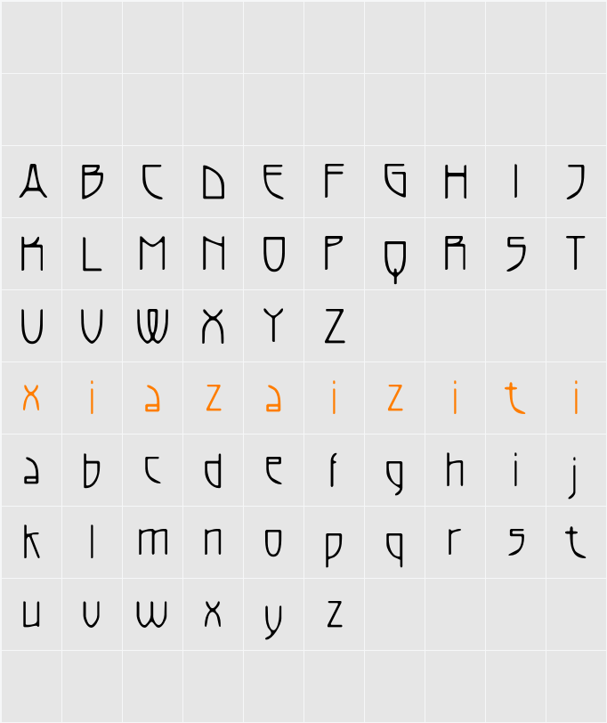 Chioki Blur Demo 字符映射表