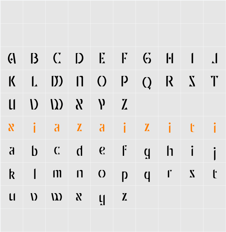 CS Grover Demo 字符映射表