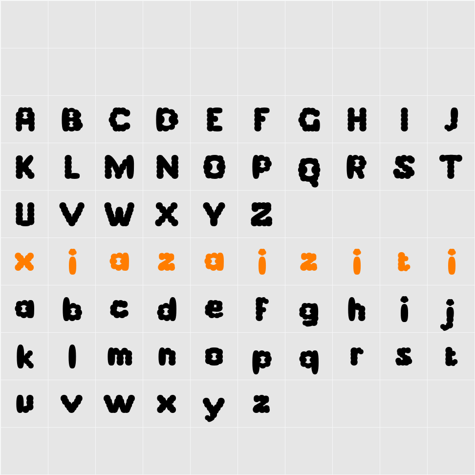 Camei Demo 字符映射表