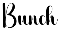 Bunch 字体预览图