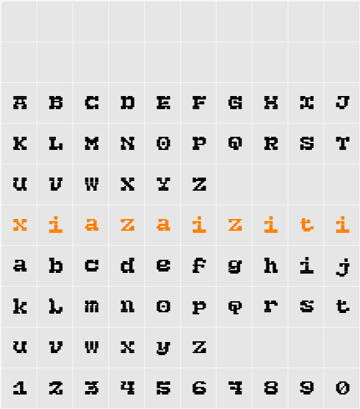 ET Artilux Regular 字符映射表