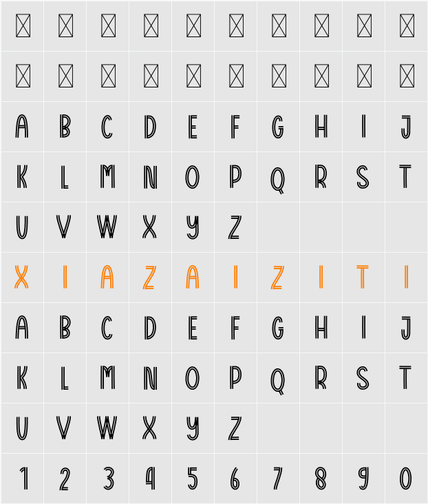 Freelancer 字符映射表
