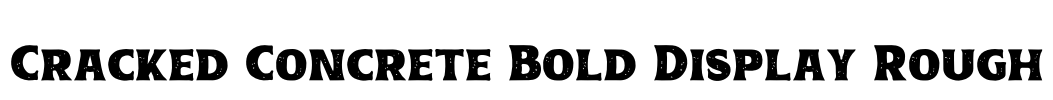 Cracked Concrete Bold Display Rough