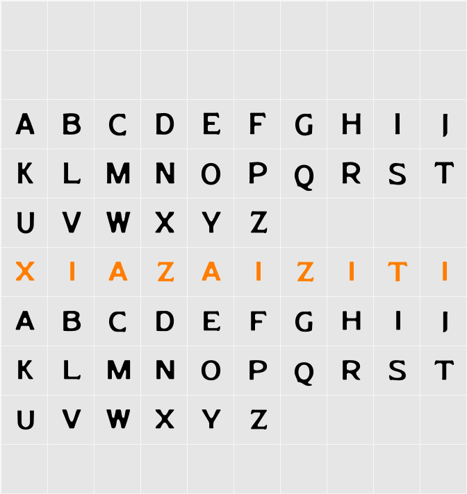 Broide Blur Demo 字符映射表