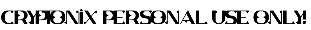 Cryptonix PERSONAL USE ONLY!