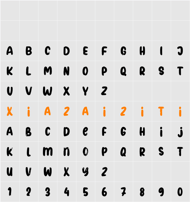 Brooky 字符映射表