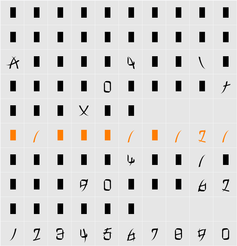 Dragon 2024 字符映射表