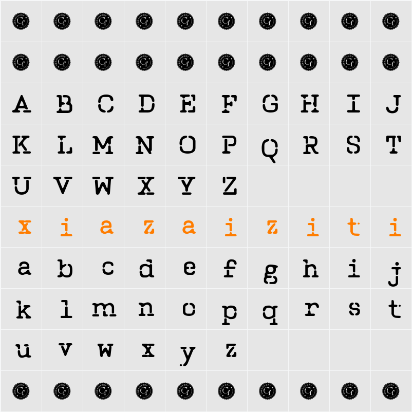 CF Chronicles Secret Blur Demo 字符映射表