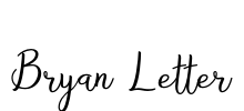 Bryan Letter