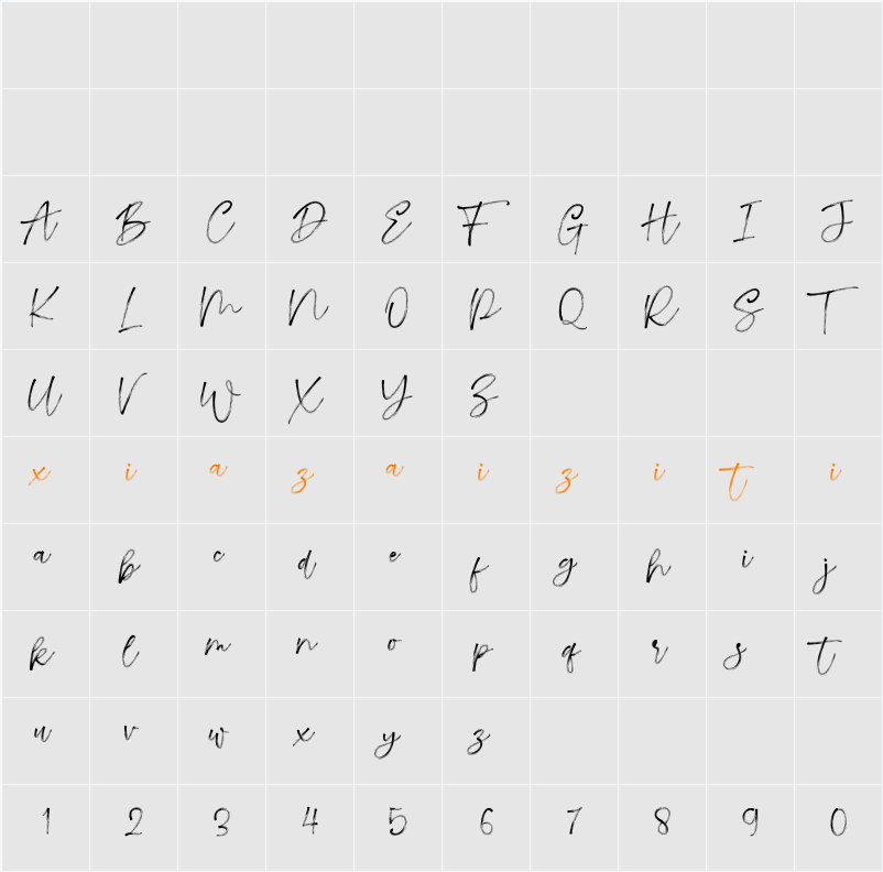 Getaliss 字符映射表