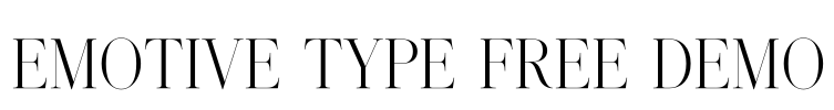 Emotive Type Free Demo