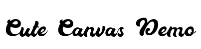 Cute Canvas Demo