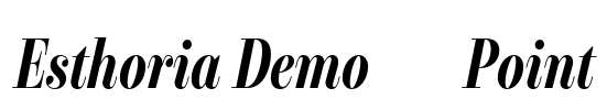 Esthoria Demo 24 Point