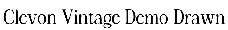 Clevon Vintage Demo Drawn