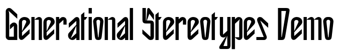 Generational Stereotypes Demo