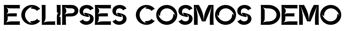 ECLIPSES COSMOS DEMO 字体预览图