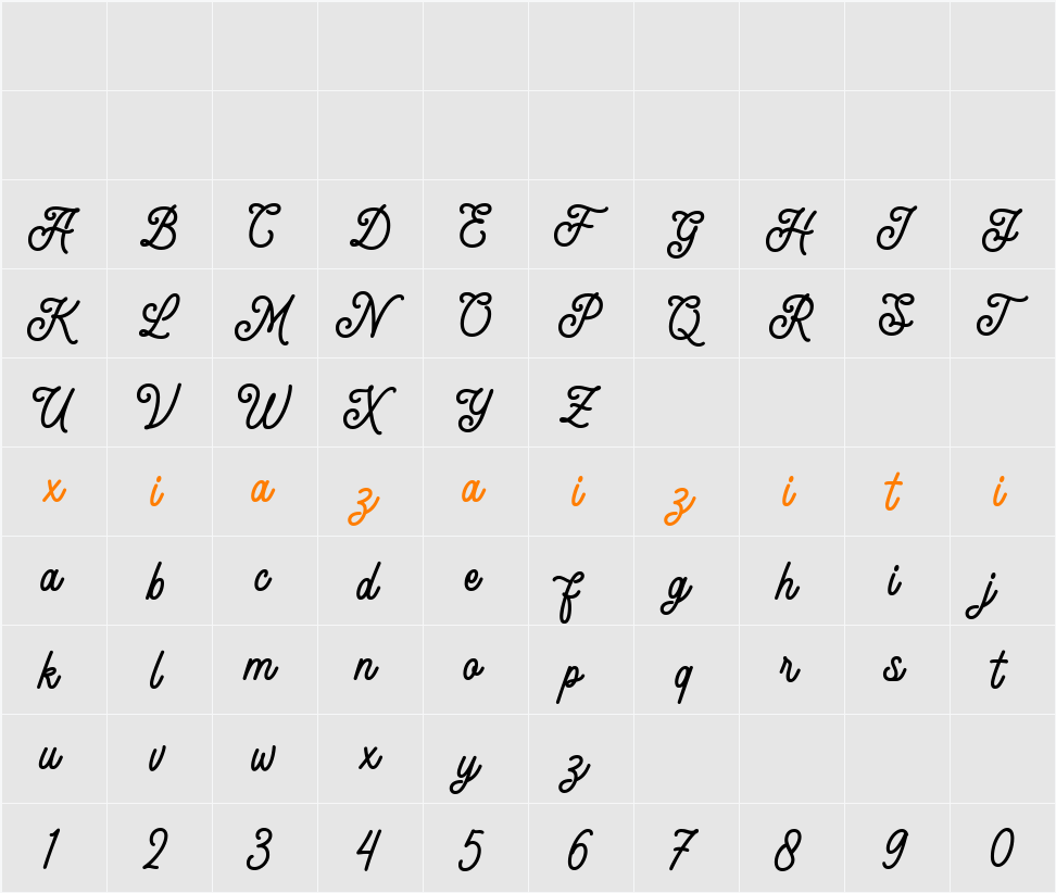 DEMO Thunder Heat Med Script 字符映射表
