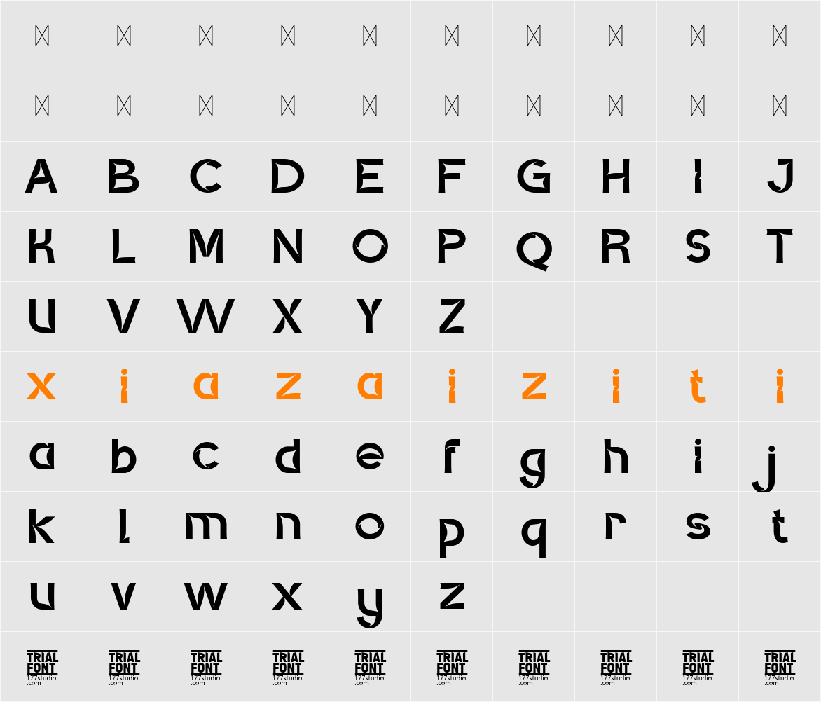 ECLIPSES COSMOS DEMO 字符映射表