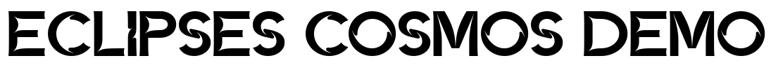 ECLIPSES COSMOS DEMO 字体预览图