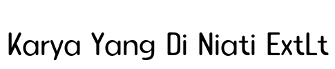 Karya Yang Di Niati ExtLt
