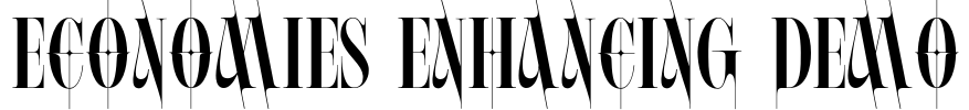 ECONOMIES ENHANCING DEMO 字体预览图