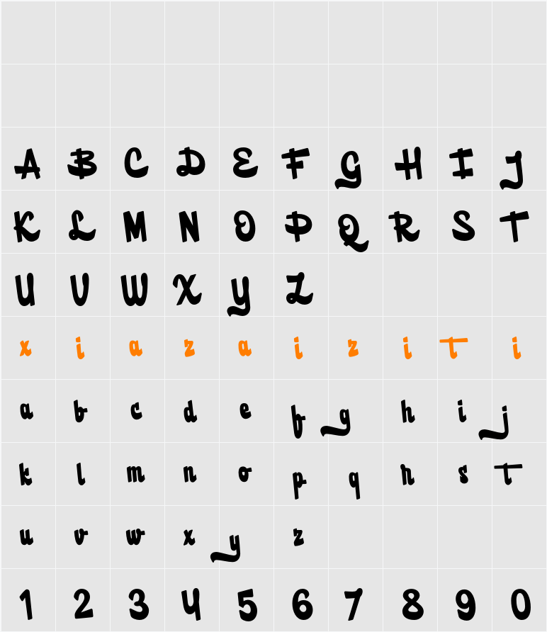 De Britges 字符映射表