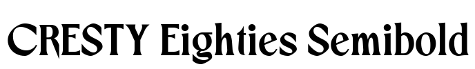 CRESTY Eighties Semibold