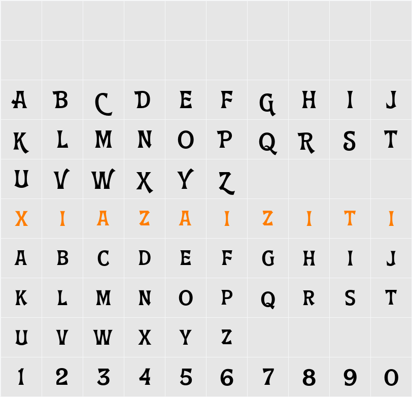 Demo Ransock 字符映射表