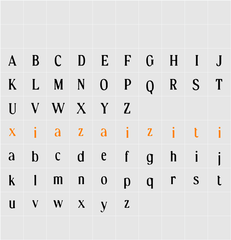Dincy Blur Demo 字符映射表