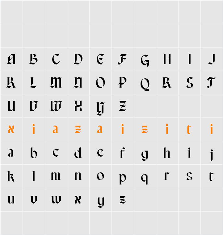 CS Ariston Demo 字符映射表