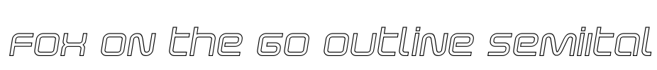 Fox on the Go Outline SemiItal