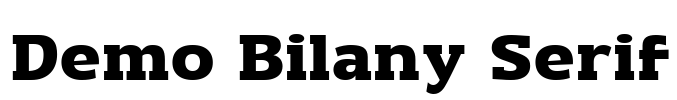 Demo Bilany Serif