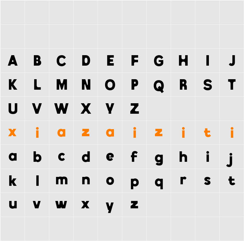 Derian Demo 字符映射表