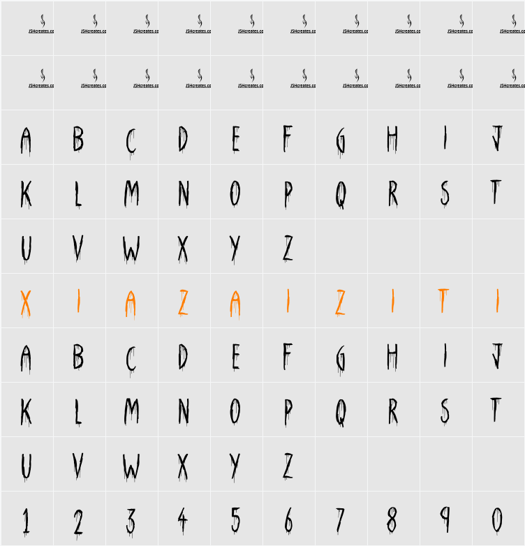 Death Shark 字符映射表