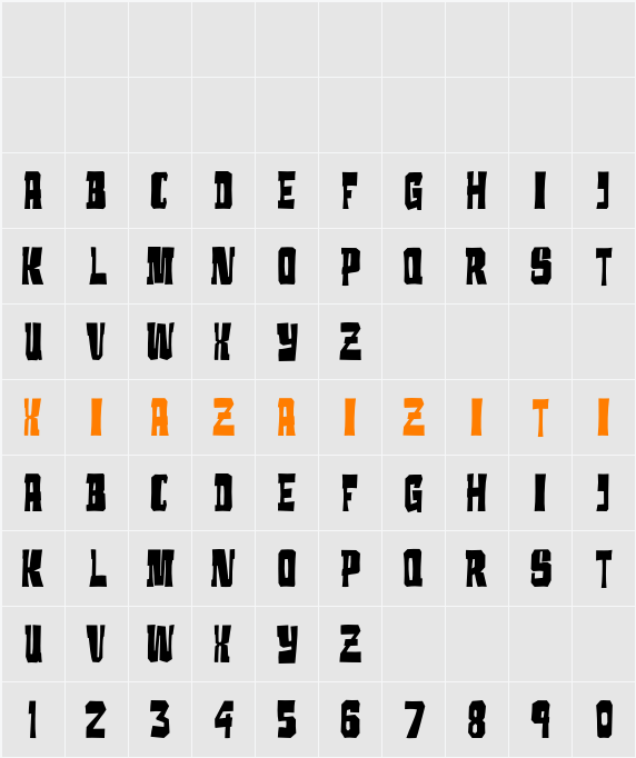 Demo Archived 字符映射表