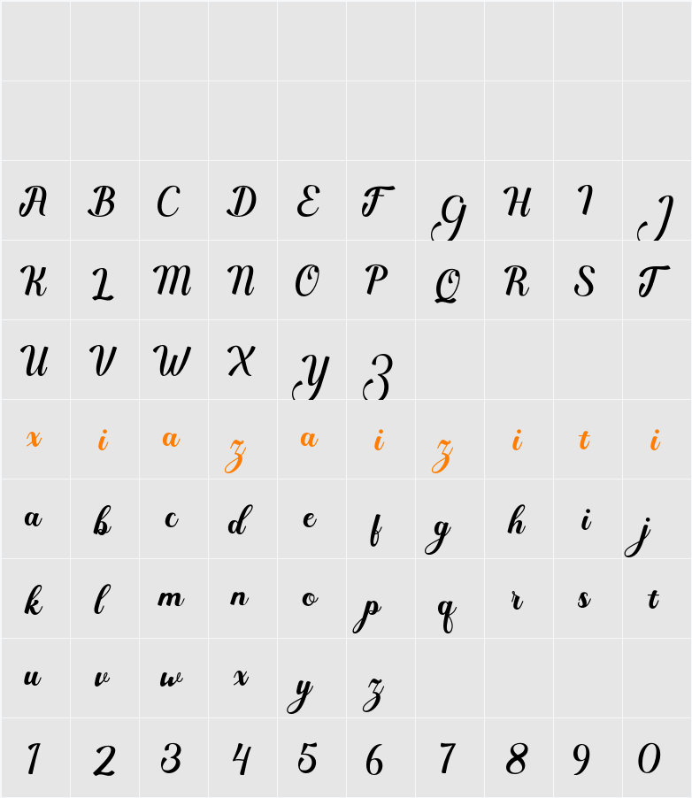 Fruit Acid 字符映射表