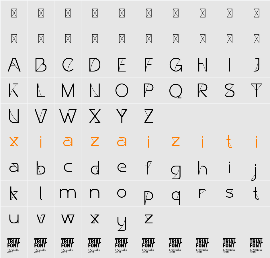 Exploring Possibility Demo 字符映射表