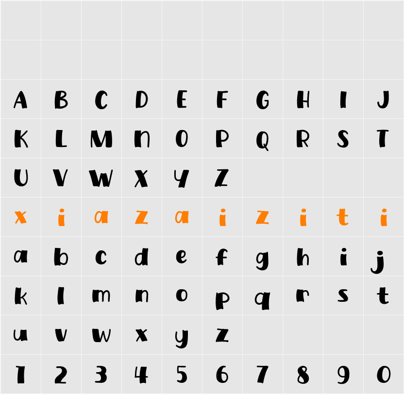 Buk Judes 字符映射表