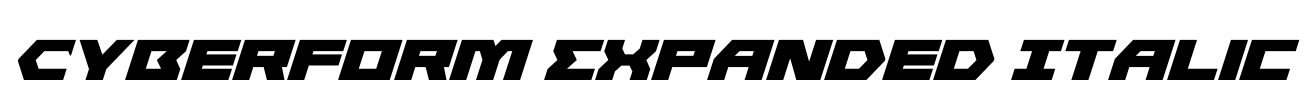 Cyberform Expanded Italic