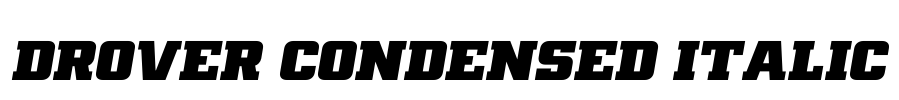 Drover Condensed Italic