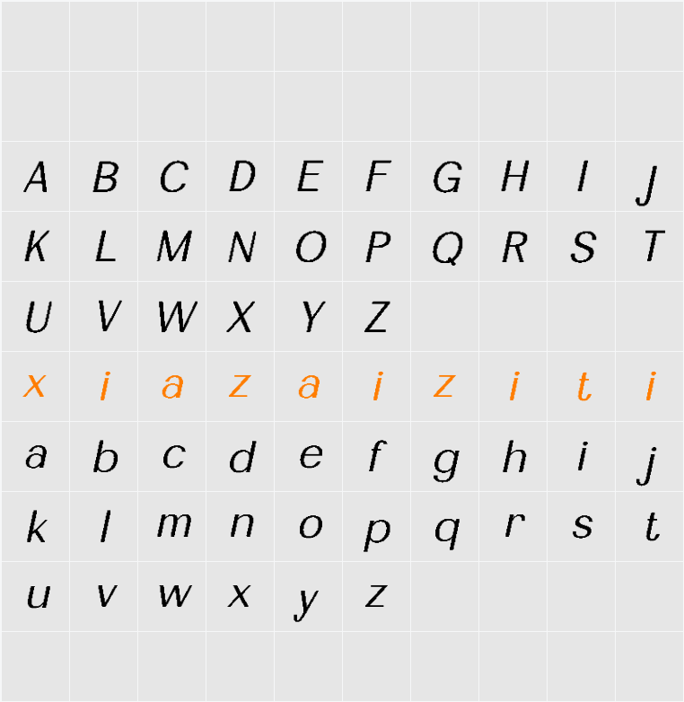 Diamend Pixel Demo 字符映射表