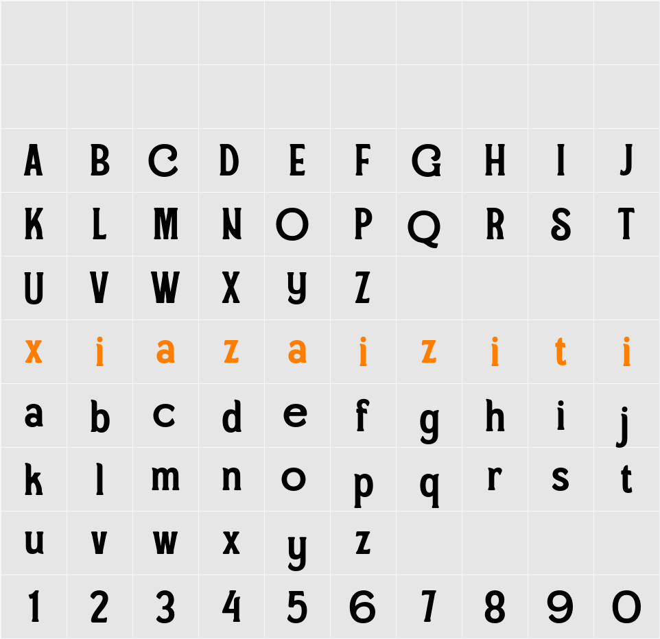 Cheto 字符映射表