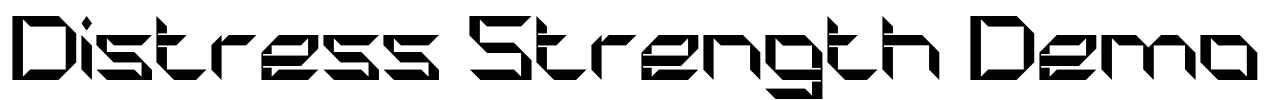 Distress Strength Demo