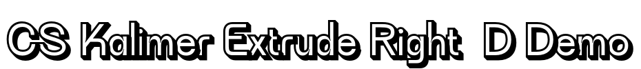 CS Kalimer Extrude Right 3D Demo