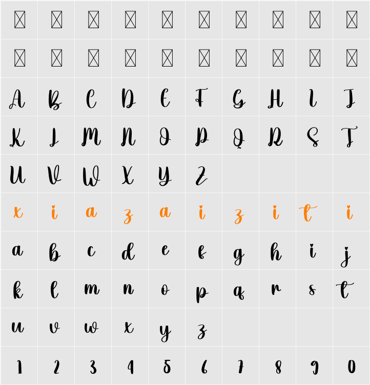 Future 字符映射表